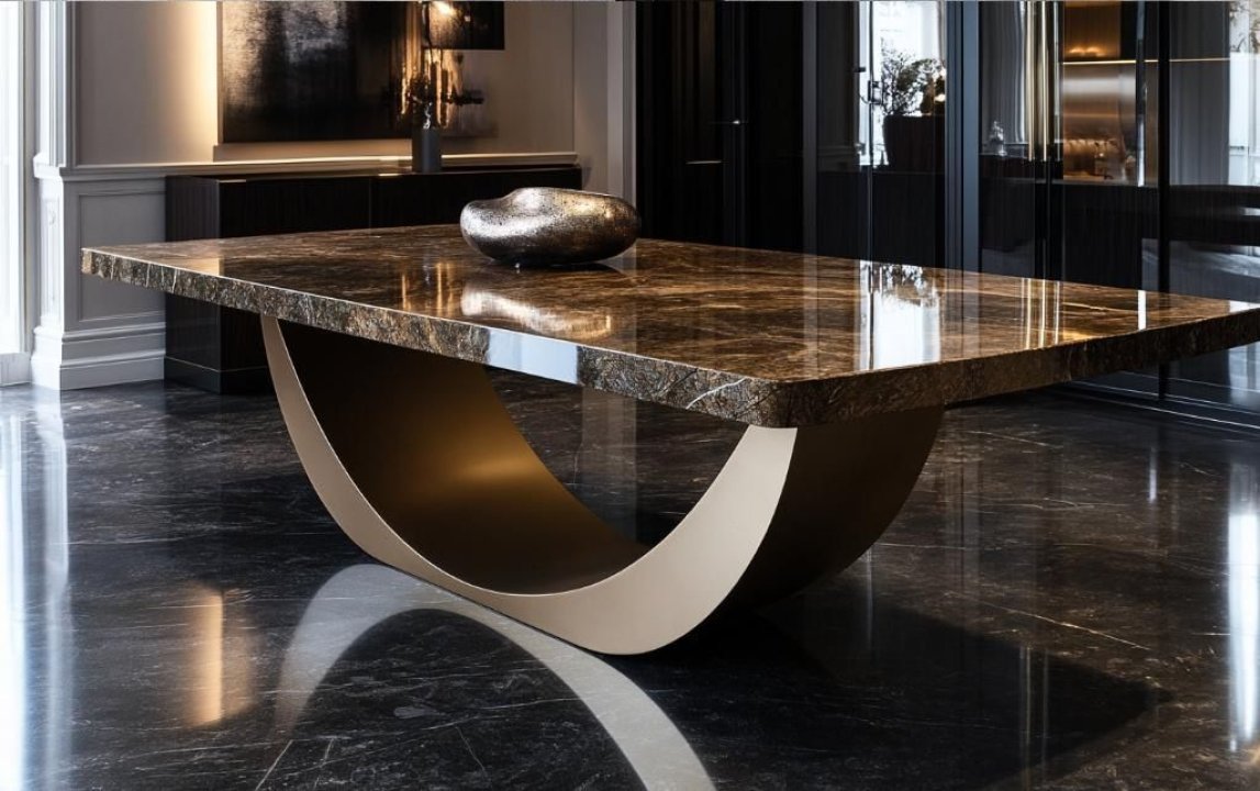 Lüks Mobilyada Malzeme Seçimi: Ahşap, Mermer ve Metal Dengesi | By Selim Mobilya