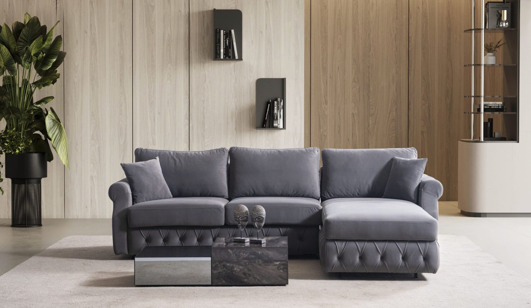 Rustik Köşe Takımı – Doğal Etkilerle Yorumlanan Modern Köşe Mekanlar