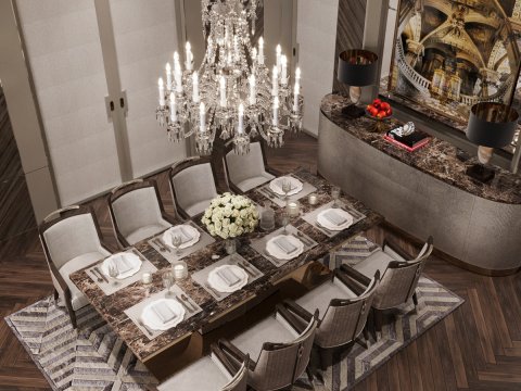 Lüks Yemek Odası Koleksiyonu ile Sofistike Bir Ziyafet Deneyimi