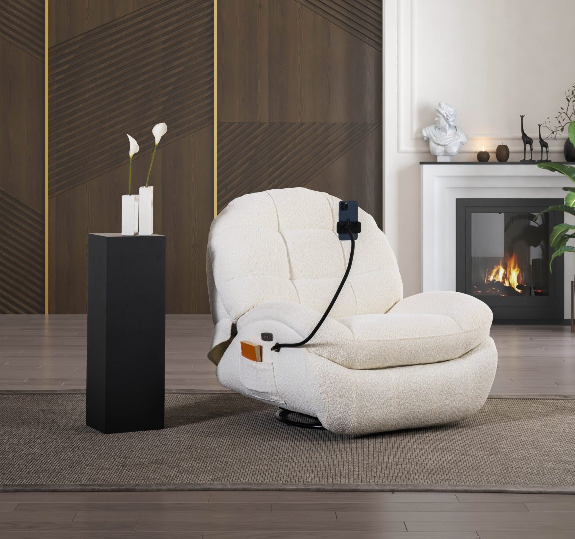 Eda TV Koltuğu – Yalın Konforla Dengelenen Modern TV Alanları