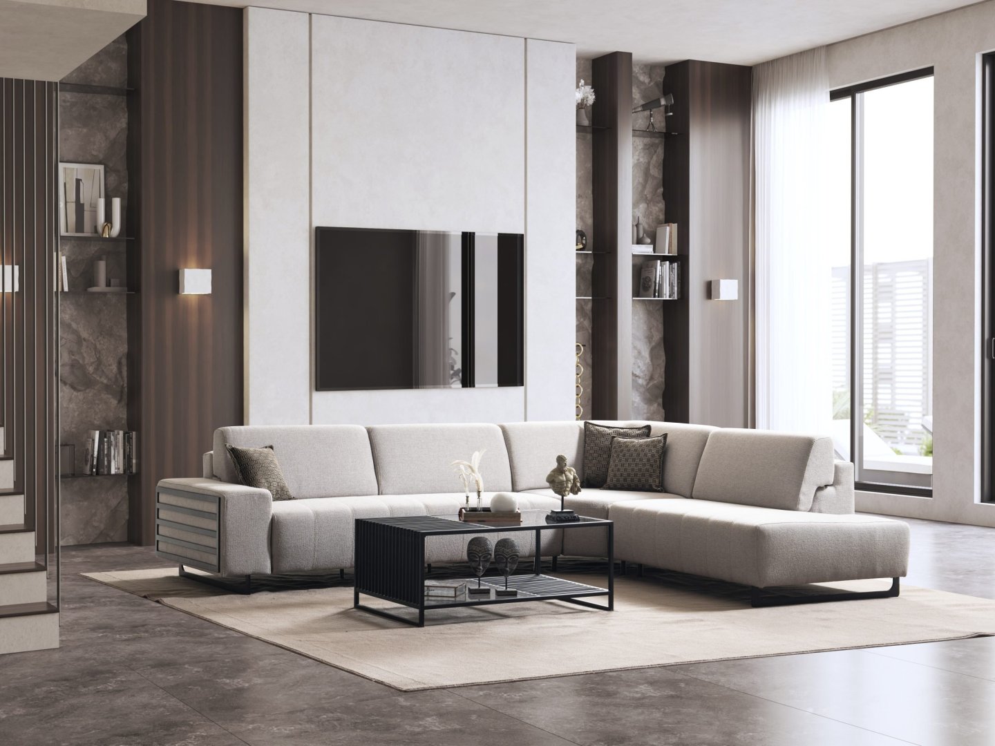 Şelale Şezlonglu Köşe Takımı 